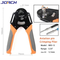1 pcs IWD Crimper Harley Cater Piller Hand Tool for Deutsch Connector Deutsch DT,DTM,DTP Terminal W2 Pliers 18/16/14 AWG