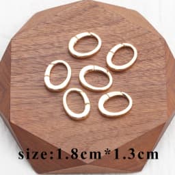 YEGUI M824,jewelry accessories,lobster clasp hooks,18k gold plated,0.3 microns,necklace bracelet,jewelry making,10pcs/lot