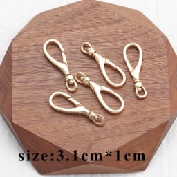YEGUI M824,jewelry accessories,lobster clasp hooks,18k gold plated,0.3 microns,necklace bracelet,jewelry making,10pcs/lot