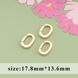 YEGUI M824,jewelry accessories,lobster clasp hooks,18k gold plated,0.3 microns,necklace bracelet,jewelry making,10pcs/lot