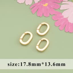 YEGUI M824,jewelry accessories,lobster clasp hooks,18k gold plated,0.3 microns,necklace bracelet,jewelry making,10pcs/lot