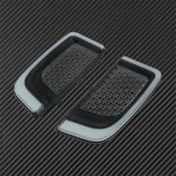 Motorcycle LED Turn Signal Running Fairing Lower Grills Light Black For Harley Touring Tri Road Street Electra Glide FLHTCU