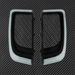Motorcycle LED Turn Signal Running Fairing Lower Grills Light Black For Harley Touring Tri Road Street Electra Glide FLHTCU