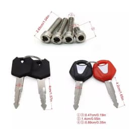 Ignition Switch Fuel Gas Cap Seat Lock Key Set For Yamaha YZF R1 YZF R6 1992-2013 FJR1300 2001-2010 FZ6 YZF1000 YZF600 1991-2011