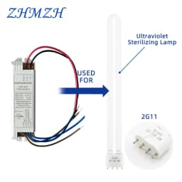 AC220V Universal Electronic Ballasts For 2G11 UV Lamp Tube 4-18W 24W 36W 55W Ultraviolet Germicidal Lamp UVC Sterilizing Lights