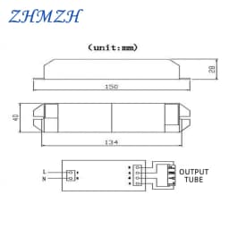 AC220V Universal Electronic Ballasts For 2G11 UV Lamp Tube 4-18W 24W 36W 55W Ultraviolet Germicidal Lamp UVC Sterilizing Lights