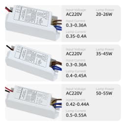 AC220V Universal Electronic Ballasts For 2G11 UV Lamp Tube 4-18W 24W 36W 55W Ultraviolet Germicidal Lamp UVC Sterilizing Lights