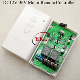 DC 12V 24V 36V Motor Manual Controller Motor Remote Control Switch Forwards Reverse Up Down Stop with Limit Switch 60W Curtain