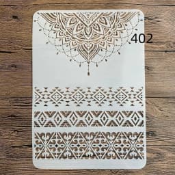 A4 size Wall Painting Stencils Stamp Scrapbook Album Decorative Embossing Craft Paper DIY Flower Label Stencil mandala