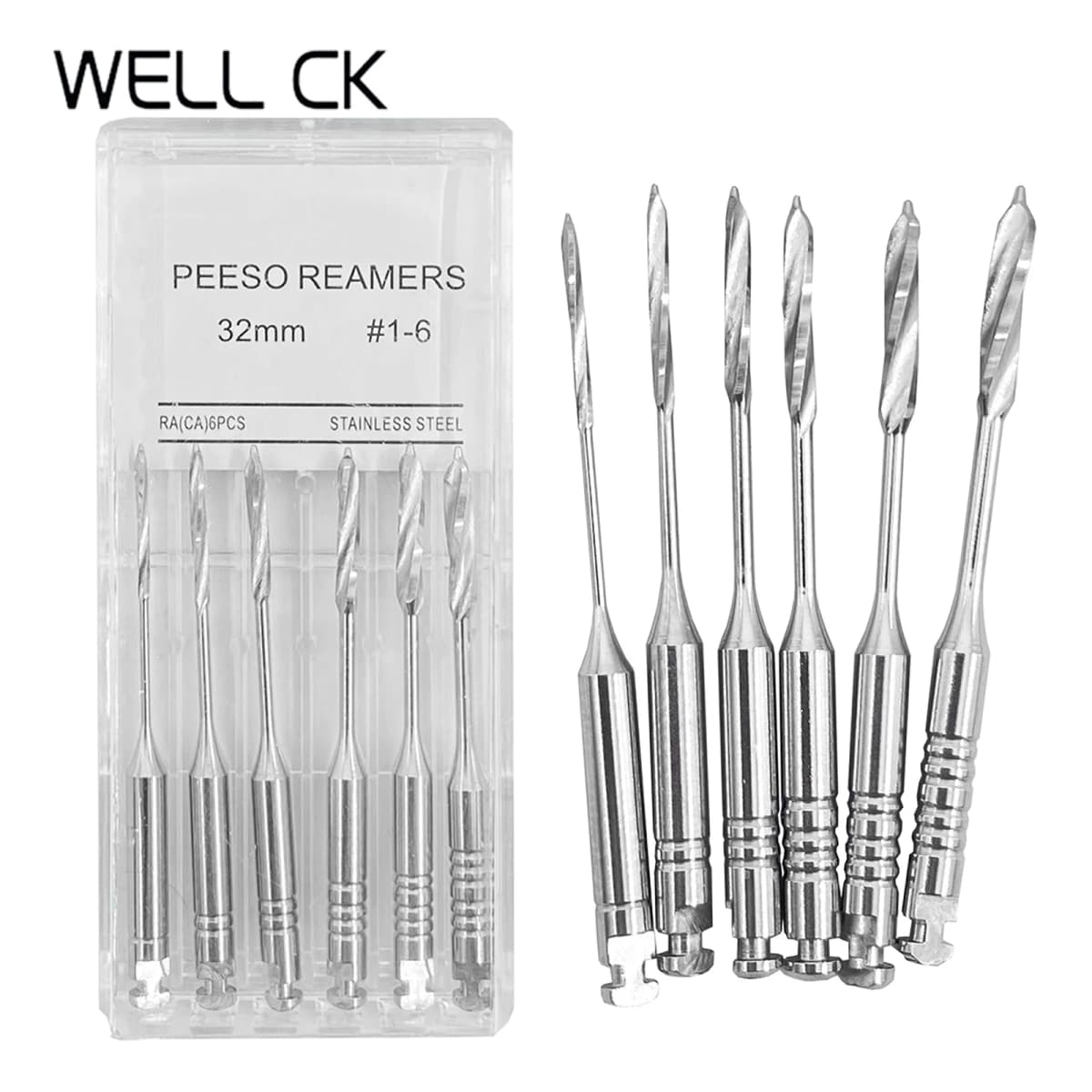 Dental Tools Root Cannal Endo Peeso Reamers Drill 28mm 32mm Stainless Steel Endodontic Instruments Dentist Dentistry Odontologia