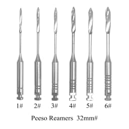 Dental Tools Root Cannal Endo Peeso Reamers Drill 28mm 32mm Stainless Steel Endodontic Instruments Dentist Dentistry Odontologia