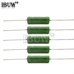 5PCS RX21 6W 10W Wire Wound Resistance 5% 1R 10R 100R 1K 10K 12K 15K 18R 20R 22R 24R 27R 30R 33R 36R 0.01R 0.05R 0.1R 0.12R