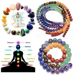 7 Chakra Beads Amethys Tiger Eye Jades Natural Stone Round Loose Beads for Jewelry Making DIY Yoga Healing Reiki Bracelet 15''