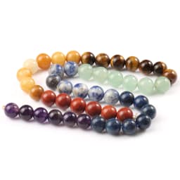 7 Chakra Beads Amethys Tiger Eye Jades Natural Stone Round Loose Beads for Jewelry Making DIY Yoga Healing Reiki Bracelet 15''