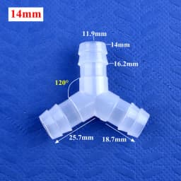 5~200Pcs 4~16mm Food Grade Plastic ∠120° Y-Type Tee Connector Aquarium Air Pump Liquid Gas Diverter Water Pagoda Hose Joint