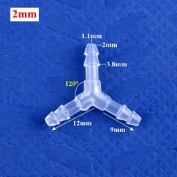 5~200Pcs 4~16mm Food Grade Plastic ∠120° Y-Type Tee Connector Aquarium Air Pump Liquid Gas Diverter Water Pagoda Hose Joint