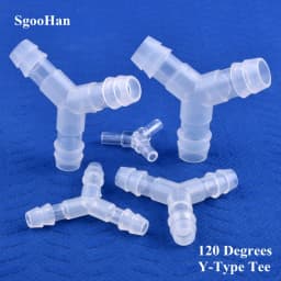 5~200Pcs 4~16mm Food Grade Plastic ∠120° Y-Type Tee Connector Aquarium Air Pump Liquid Gas Diverter Water Pagoda Hose Joint