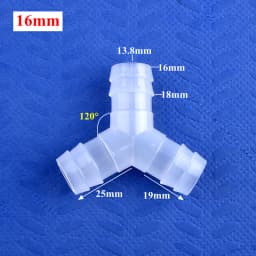 5~200Pcs 4~16mm Food Grade Plastic ∠120° Y-Type Tee Connector Aquarium Air Pump Liquid Gas Diverter Water Pagoda Hose Joint
