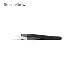 Ceramic Tweezers Head Anti-Static High-Temperature Anti-Corrosion Acid Alkali Resistant Insulated Service Gripper Tool Black