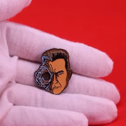 Terminator Leaving Enamel Pin Arnod Schwarzenegger Brooch Dark Fate Badge great movie Jewelry