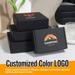 5/10/20 pcs black packaging box, express delivery cardboard box, small gift box, postal box carton