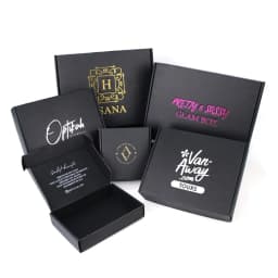 5/10/20 pcs black packaging box, express delivery cardboard box, small gift box, postal box carton