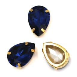 Clothing Accessories High Quality Glass Crystal Stones Teardrop Shape Gold Claw Setting Sew On Rhinestones Diy Garment/Shoes/Bag