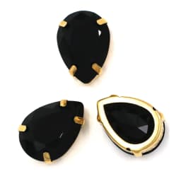 Clothing Accessories High Quality Glass Crystal Stones Teardrop Shape Gold Claw Setting Sew On Rhinestones Diy Garment/Shoes/Bag