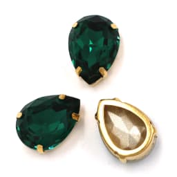 Clothing Accessories High Quality Glass Crystal Stones Teardrop Shape Gold Claw Setting Sew On Rhinestones Diy Garment/Shoes/Bag