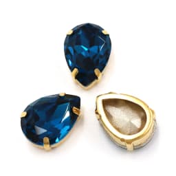 Clothing Accessories High Quality Glass Crystal Stones Teardrop Shape Gold Claw Setting Sew On Rhinestones Diy Garment/Shoes/Bag
