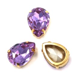 Clothing Accessories High Quality Glass Crystal Stones Teardrop Shape Gold Claw Setting Sew On Rhinestones Diy Garment/Shoes/Bag