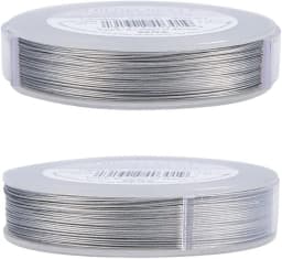 1 Roll Stainless Steel Tiger Tail Beading Wire 7/19/49 Strand Bead Stringing Wire for DIY Earring Jewelry Crafts Making