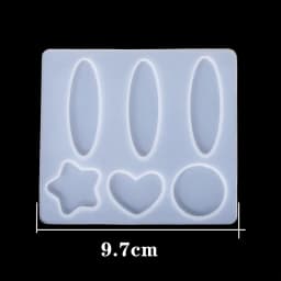 Barrettes Silicone Molds Metal Geometric Hair Clips Epoxy Resin Mold For DIY Resin Hairpin Crafts Jewelry Making Accessorires