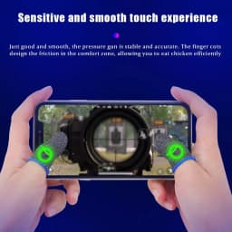 10pcs Mobile Game Fingertip Gloves for Gamer Sweatproof Anti-slip Touch Screen Finger Sleeve Breathable Gaming Fingertip Cover