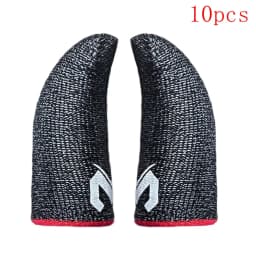 10pcs Mobile Game Fingertip Gloves for Gamer Sweatproof Anti-slip Touch Screen Finger Sleeve Breathable Gaming Fingertip Cover