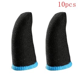 10pcs Mobile Game Fingertip Gloves for Gamer Sweatproof Anti-slip Touch Screen Finger Sleeve Breathable Gaming Fingertip Cover