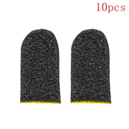 10pcs Mobile Game Fingertip Gloves for Gamer Sweatproof Anti-slip Touch Screen Finger Sleeve Breathable Gaming Fingertip Cover