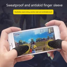 10pcs Mobile Game Fingertip Gloves for Gamer Sweatproof Anti-slip Touch Screen Finger Sleeve Breathable Gaming Fingertip Cover