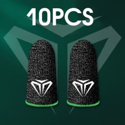 10pcs Mobile Game Fingertip Gloves for Gamer Sweatproof Anti-slip Touch Screen Finger Sleeve Breathable Gaming Fingertip Cover