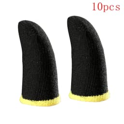 10pcs Mobile Game Fingertip Gloves for Gamer Sweatproof Anti-slip Touch Screen Finger Sleeve Breathable Gaming Fingertip Cover