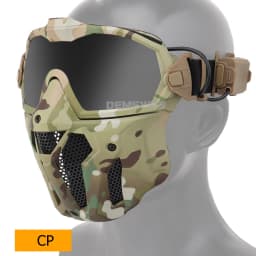 Airsoft Mask Detachable Goggles with Anti-fog Fan Tactical Paintball Protective Full Face Mask Shooting CS Goggles Masks
