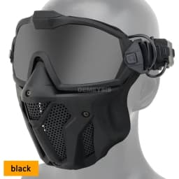 Airsoft Mask Detachable Goggles with Anti-fog Fan Tactical Paintball Protective Full Face Mask Shooting CS Goggles Masks