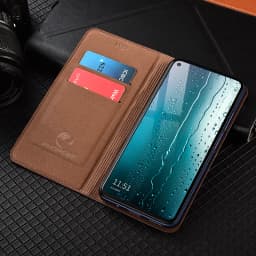 Crazy Horse Genuine Leather Flip Case For iPhone 6 6S 7 8 X XS XR 11 12 13 14 15 16 17 Pro Max Plus Phone Wallet Cover Cases