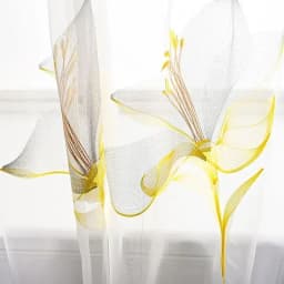 European Style Curtains for Living Room Dining Bedroom Satin Lily Embroidered Nordic Minimalist 95% High Shading Luxury Palace