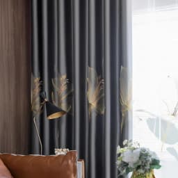 European Style Curtains for Living Room Dining Bedroom Satin Lily Embroidered Nordic Minimalist 95% High Shading Luxury Palace