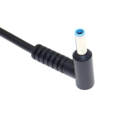 5.5*2.1mm To 4.5*3.0mm DC Power Charger Converter Adapter Right Angle Cable For HP Dell Blue Tips