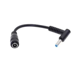 5.5*2.1mm To 4.5*3.0mm DC Power Charger Converter Adapter Right Angle Cable For HP Dell Blue Tips