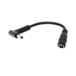 5.5*2.1mm To 4.5*3.0mm DC Power Charger Converter Adapter Right Angle Cable For HP Dell Blue Tips