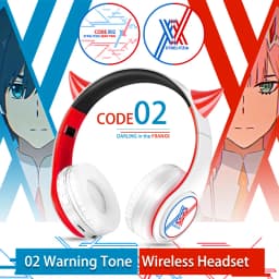 Miku Nakano Sanjiu Cosplay Bluetooth Headset 5.0 Over-ear Stereo Anime Headphones for Mobile Phone