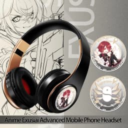 Miku Nakano Sanjiu Cosplay Bluetooth Headset 5.0 Over-ear Stereo Anime Headphones for Mobile Phone